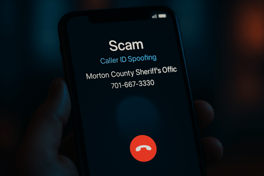 Scammers Pose as Morton County Deputies in Caller ID Spoofing Surge